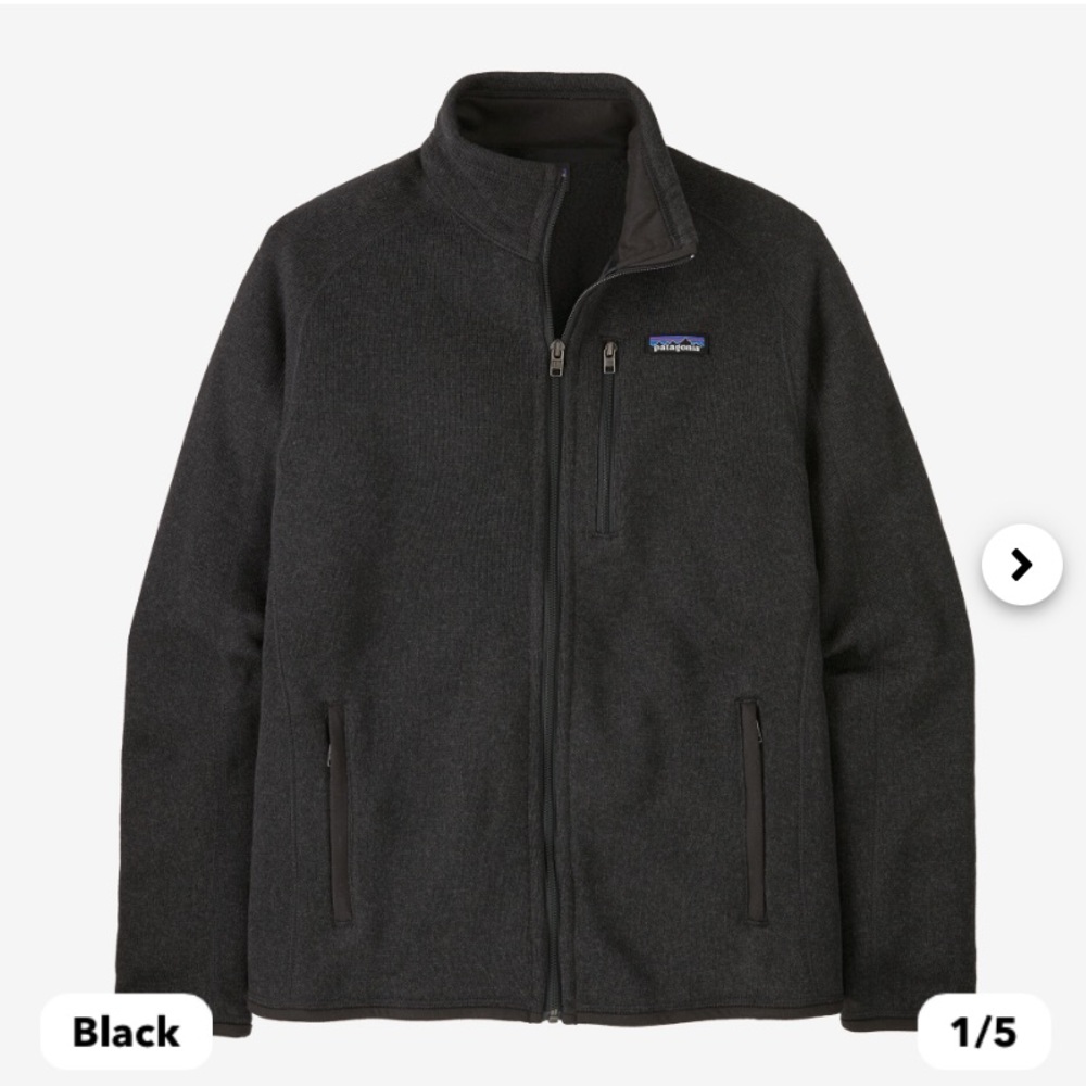 Patagonia Better Sweater Men’s Fleece Jacket Size Small Ski Snow